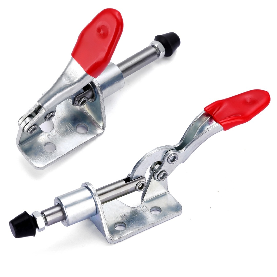 1pc 45Kg Antislip Vertical Toggle Clamp GH-301A Plastic Covered Handle Toggle Clamp For Hand Tool
