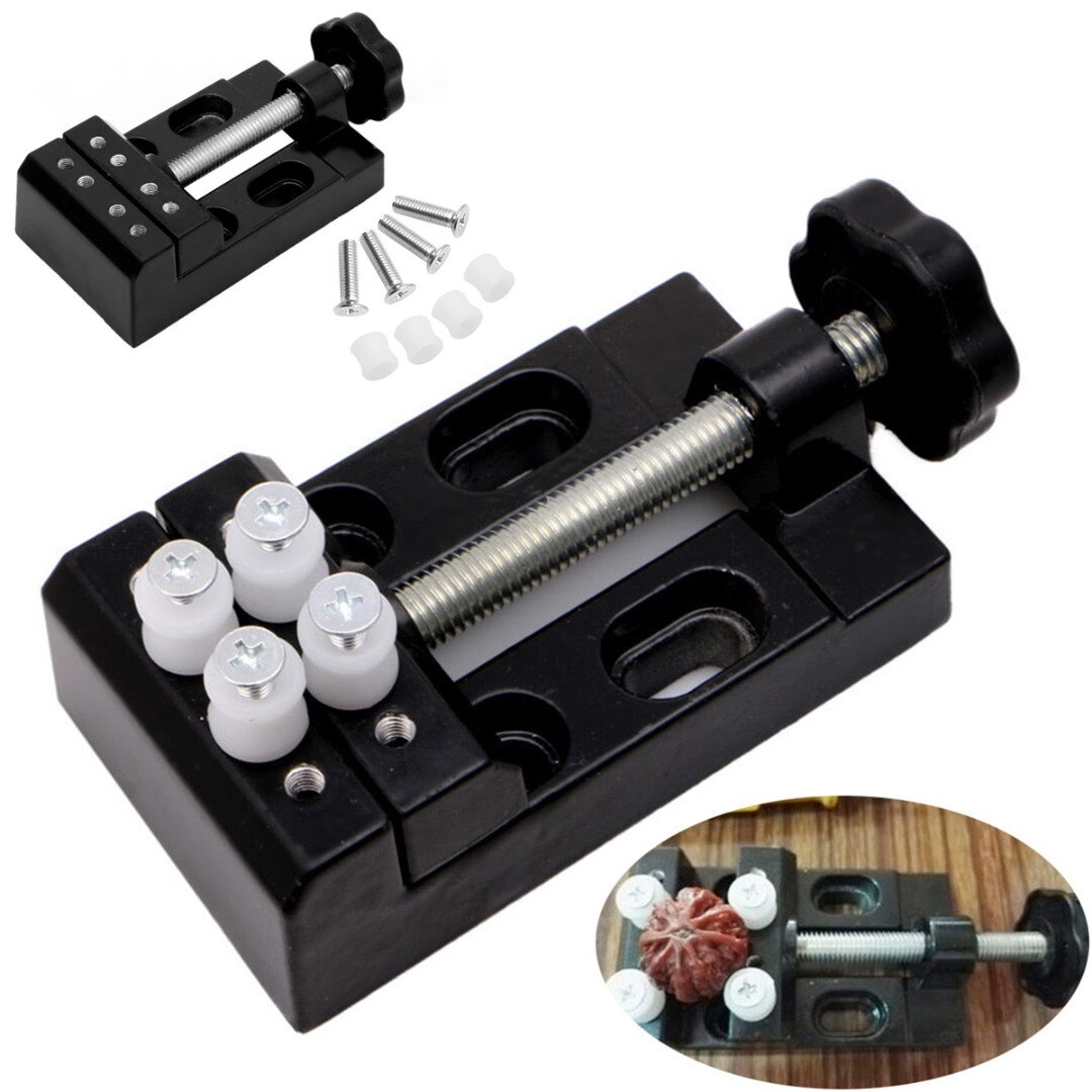 1pc Jaw Carving Bench Clamp Drill Press Mayitr Flat Vice Opening Parallel Table Vise DIY Sculpture Craft