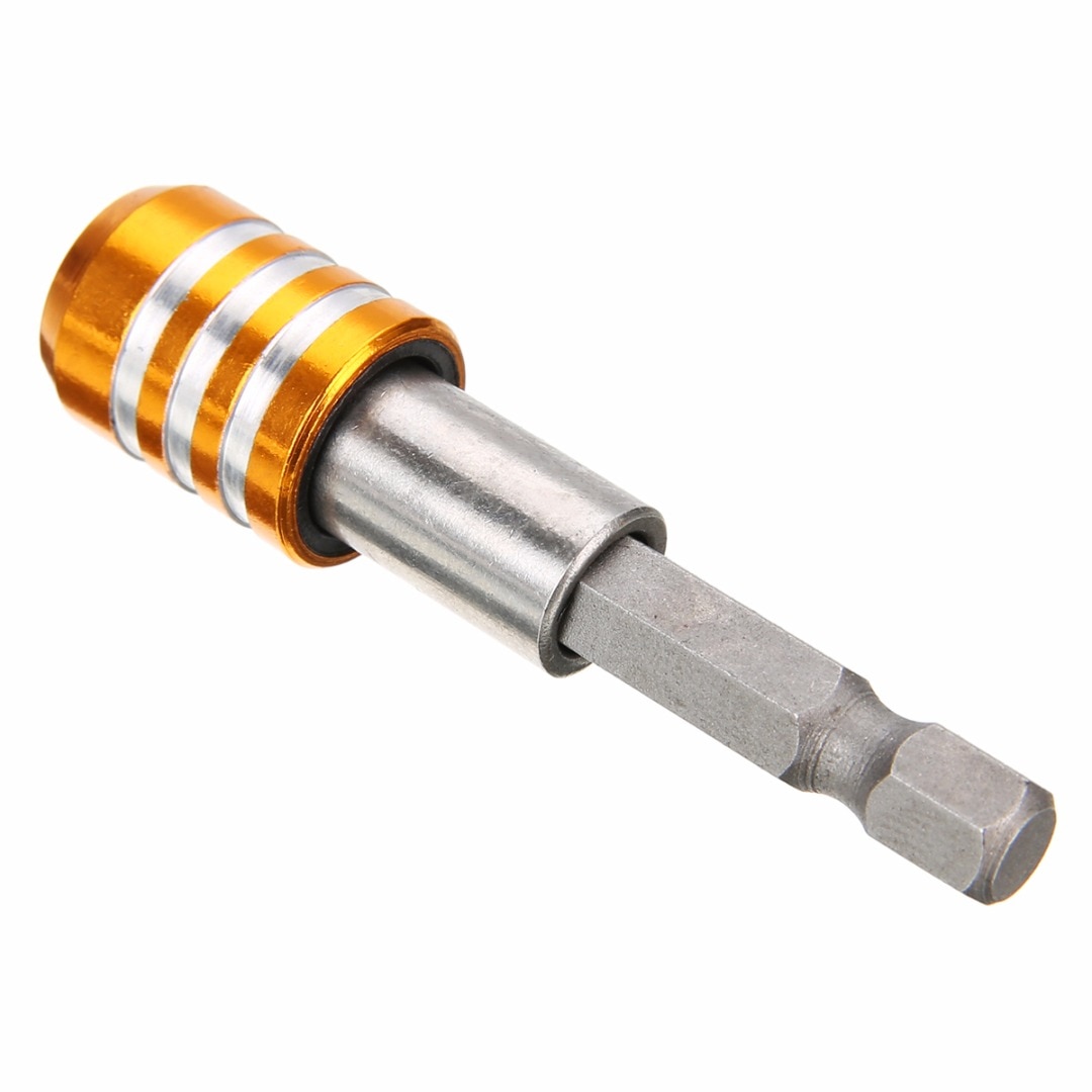 1pc Mayitr Quick Release Magnetic Screwdriver Bit Holder 1/4" Hex Shank 60mm Length Drill Bit Holders