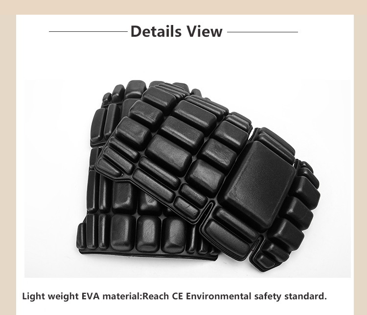 2pcs CE Eva knee pads for work kneelet for professional working pants knee protective removable kneepads safety accessories  (7)