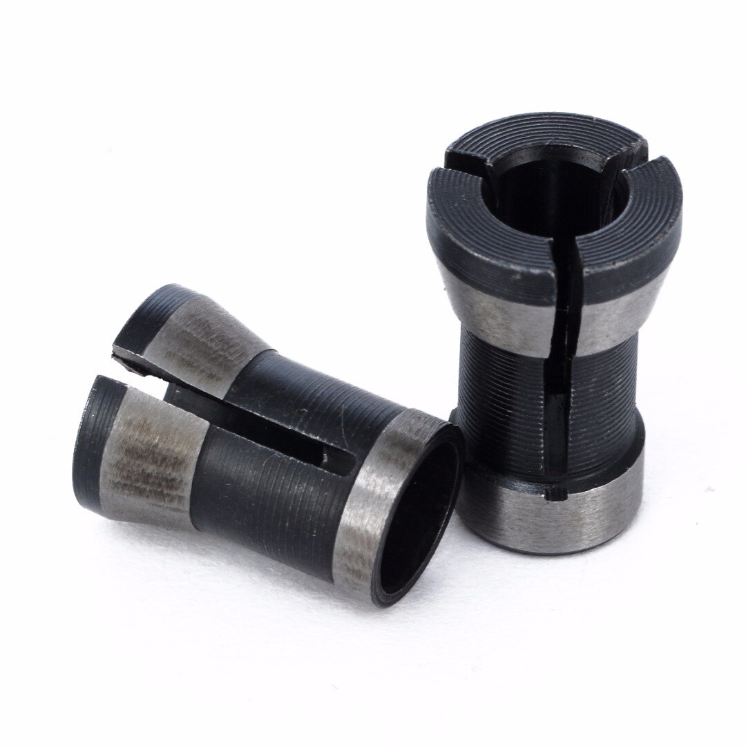 2pcs High Precision Collet Chuck Set 6.35mm 8mm Engraving Trimming Machine Electric Router For Machinery Manufacturing