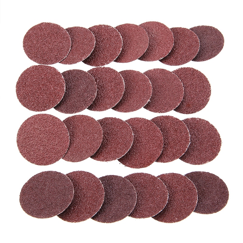 25Pcs Sanding Disc Pad 2" 36 Grit Roll Lock Sanding Discs R-Type Roloc Disc for Metal Wood Polishing Abrasive Sanding Disc