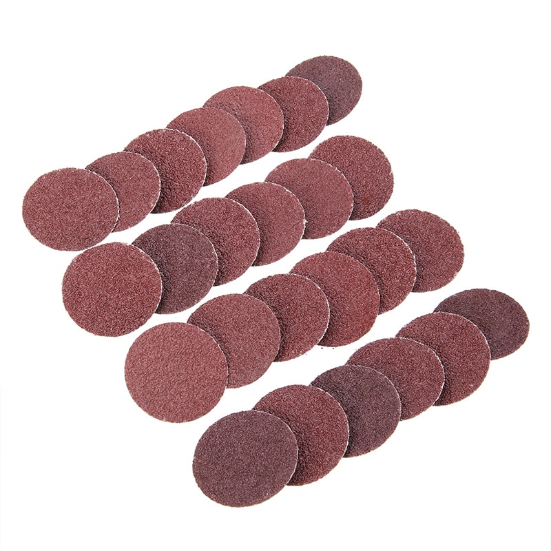 25Pcs Sanding Disc Pad 2" 36 Grit Roll Lock Sanding Discs R-Type Roloc Disc for Metal Wood Polishing Abrasive Sanding Disc