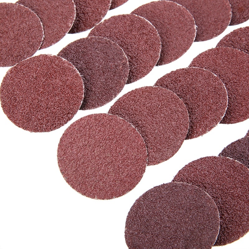 25Pcs Sanding Disc Pad 2" 36 Grit Roll Lock Sanding Discs R-Type Roloc Disc for Metal Wood Polishing Abrasive Sanding Disc