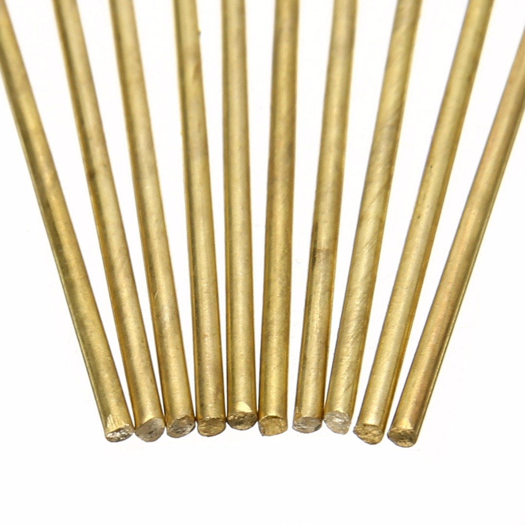 10pcs Brass Welding Rods Wires Sticks  1.6mm Diameter 250mm Length For Brazing Soldering Repair Tools