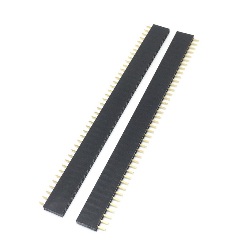 1X40 PIN Single Row Straight FEMALE PIN HEADER 2.54MM PITCH Strip Connector Socket 140 40p 40PIN 40 PIN FOR PCB arduino  1