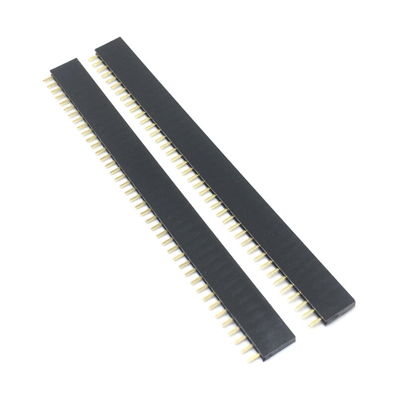 1X40 PIN Single Row Straight FEMALE PIN HEADER 2.54MM PITCH Strip Connector Socket 140 40p 40PIN 40 PIN FOR PCB arduino