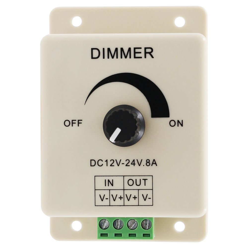 LED Dimmer Switch DC V V A Adjustable Brightness Lamp Bulb Strip Driver Single Color Light