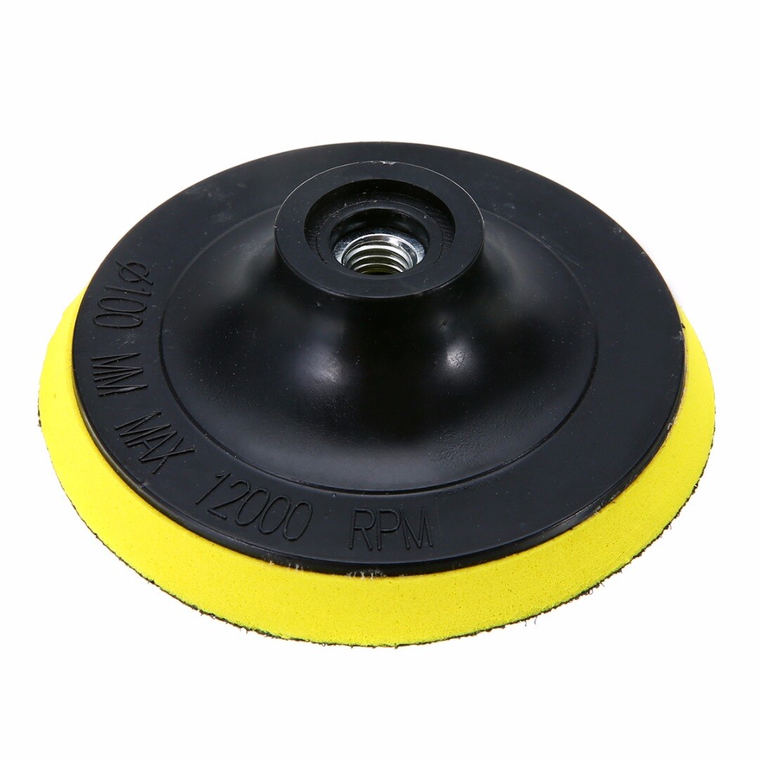 10Pcs 4 Inch Hook Loop Sanding Backer Pad Sanding Disc Sander & Shank With A Polishing Compound To Produce A Smooth Finish