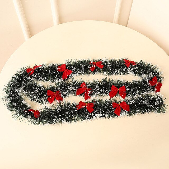 2M-Christmas-Decoration-Bar-Tops-Ribbon-Garland-Christmas-Tree-Ornaments-White-Dark-Green-Cane-Tinsel-Xmas.jpg_640x640