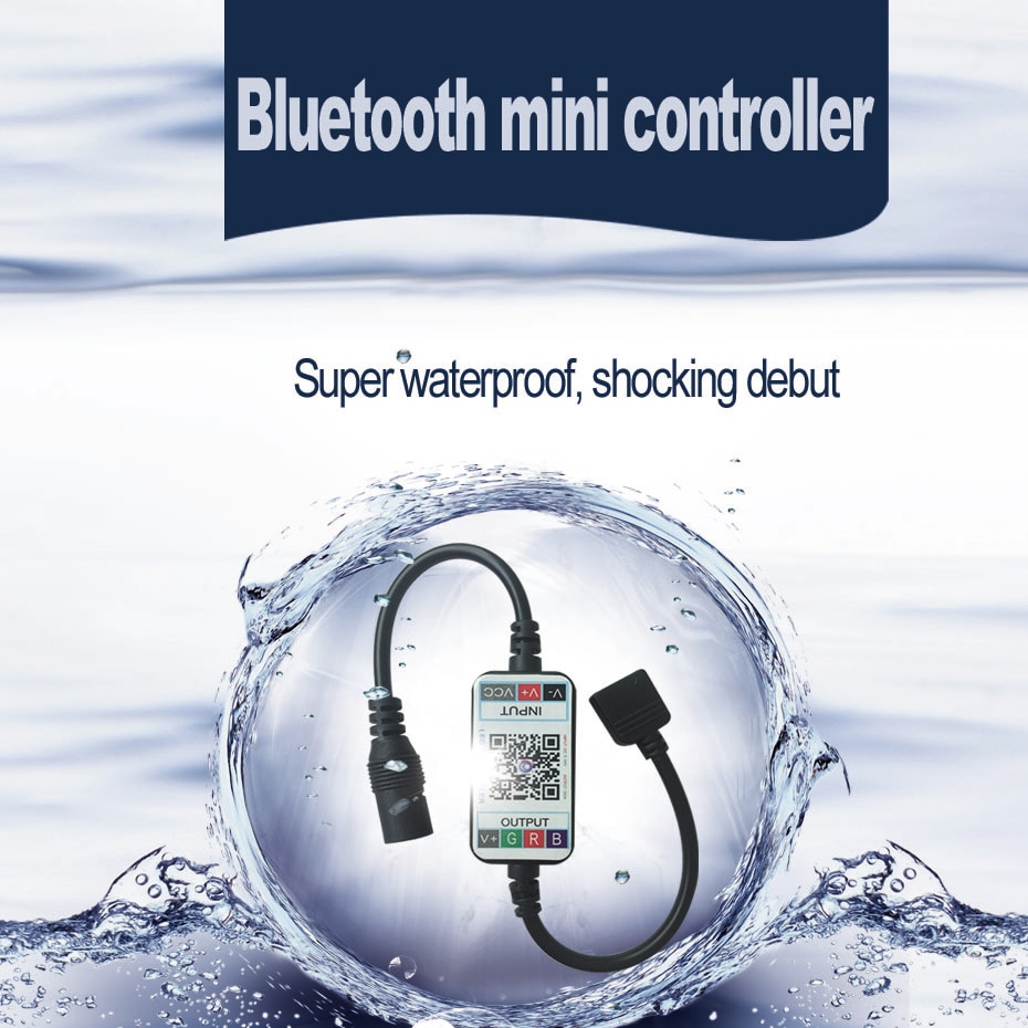 RGB Led Controller For Led Strip Bluetooth Controller Music RGB Controller DC 5V 12V 24V APP Remote Controller For LED Lighting  (4)