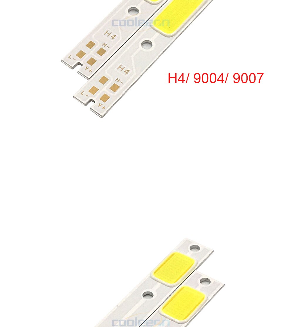 4pcs COB LED Chip for C6 Car Headlight Bulbs H1 H3 H4 H7 COB Chip Light Source Cold White Color C6 LED Lamp Auto Headlamp Chips (10)