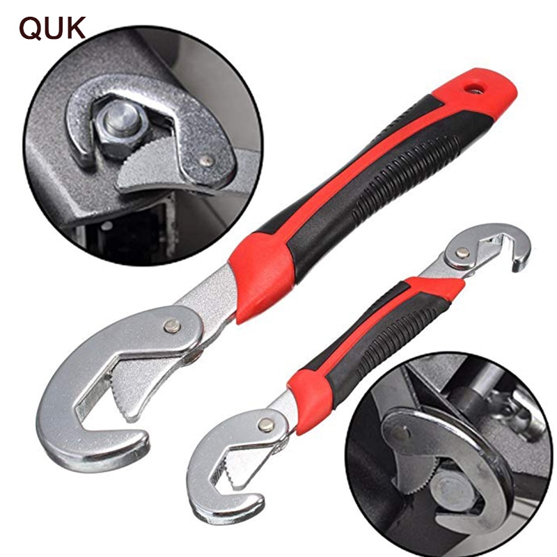 QUK Wrench Set Universal keys 2pcs 9-32mm Multi-Function Adjustable Portable Torque Ratchet Oil Filter Spanner Hand Tools1