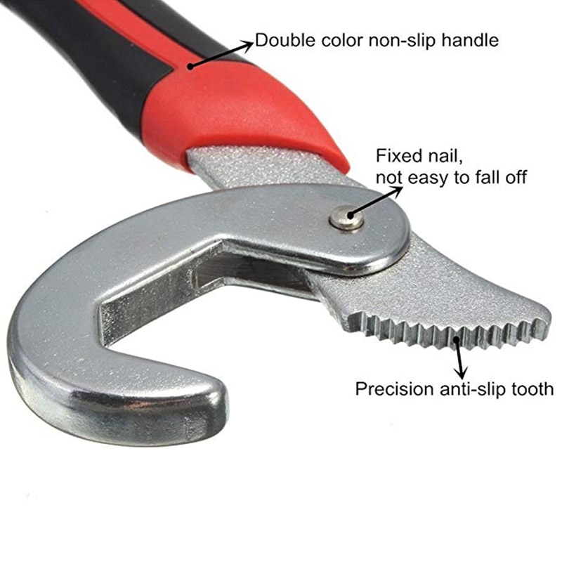QUK Wrench Set Universal keys 2pcs 9-32mm Multi-Function Adjustable Portable Torque Ratchet Oil Filter Spanner Hand Tools3