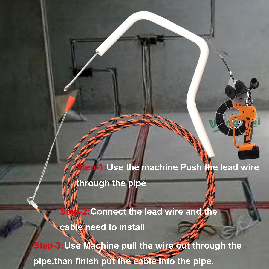 Pipe Concealed Wire Leading Machine Cable Install In Pipe-001 (15)
