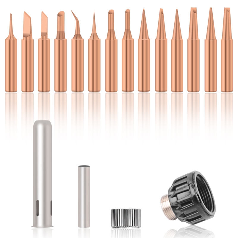 Handskit-15PCS-Pure-Copper-Solder-Iron-Tip-900M-Tip-for-Soldering-Rework-Station-for-936-937