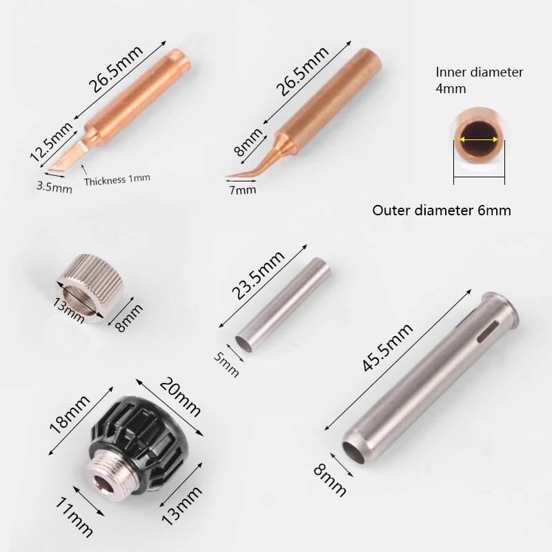 Handskit-15PCS-Pure-Copper-Solder-Iron-Tip-900M-Tip-for-Soldering-Rework-Station-for-936-937 (1)