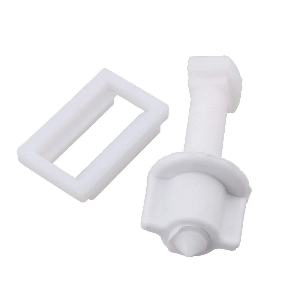 10Pcs-White-Plastic-Rectangular-Toilet-Seat-Cover-Hinge-Blind-Hole-Nut-Screws (3)