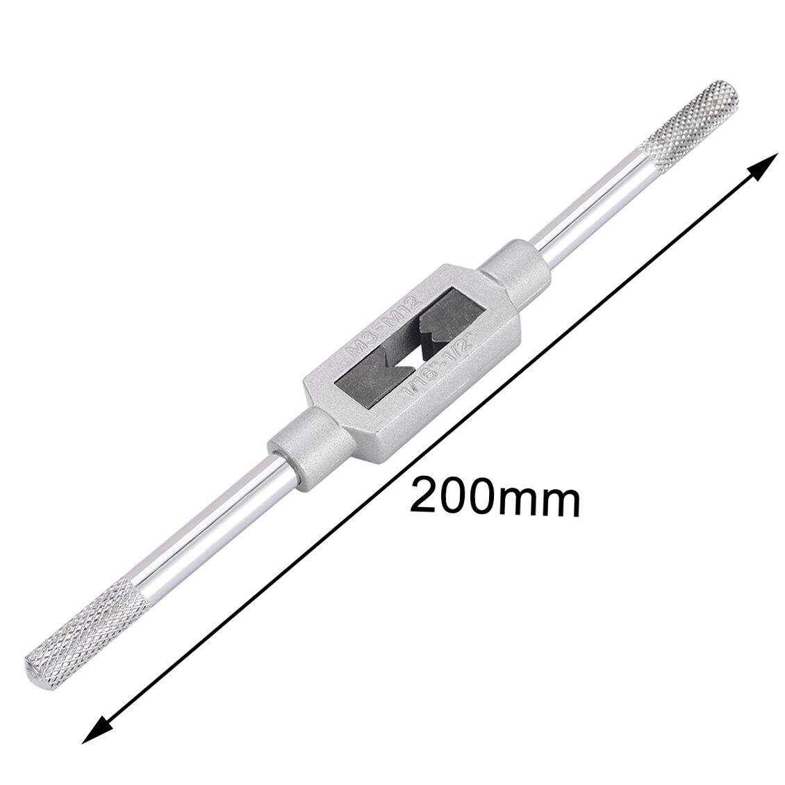 1pc M3-M12 1/16" to 1/2" Adjustable Engineers Tap Hinge Straight Tap Wrench Holder Threading Tool