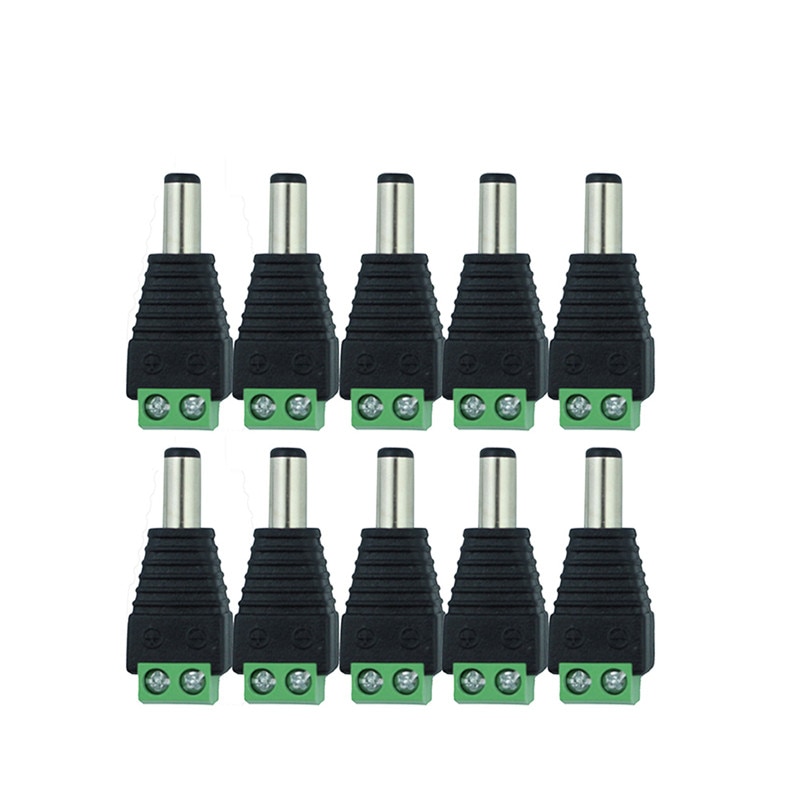 10-Pcs-12V-2-1-x-5-5mm-DC-Power-Male-Plug-Jack-Adapter-Connector-Plug