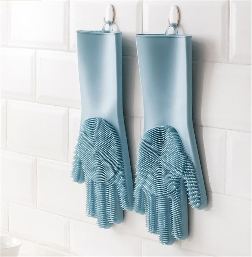 Xiaomi JJ Magic Silicone Dish Washing Gloves Insulation non-slip Dishwashing Glove Double-sided Wear Gloves for Home Kitchen (8)