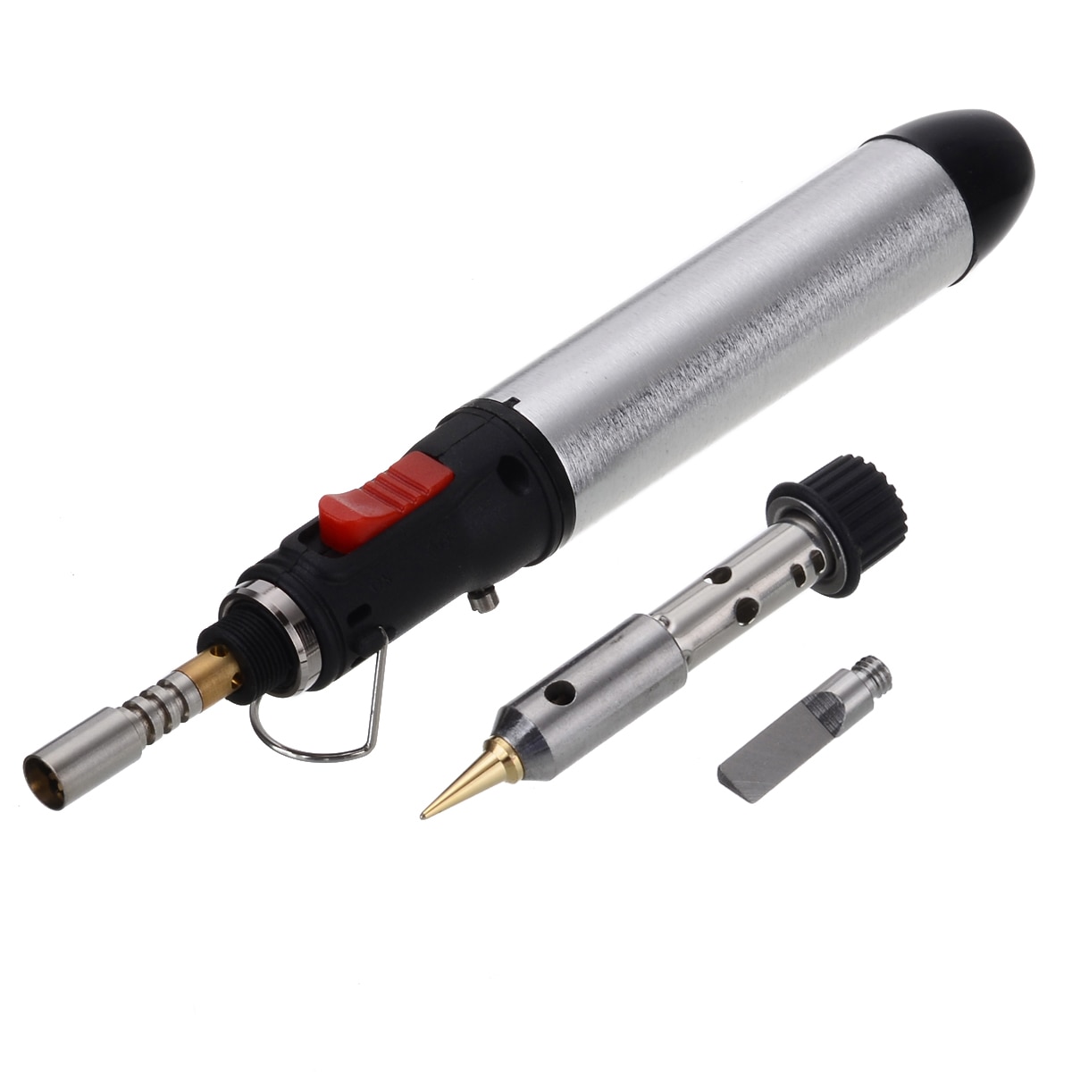 Portable Cordless Flame Butane Tip Tool 4 in 1 Gas Soldering Iron Kit Welding Pen Burner 12ML Welding Soldering Kit