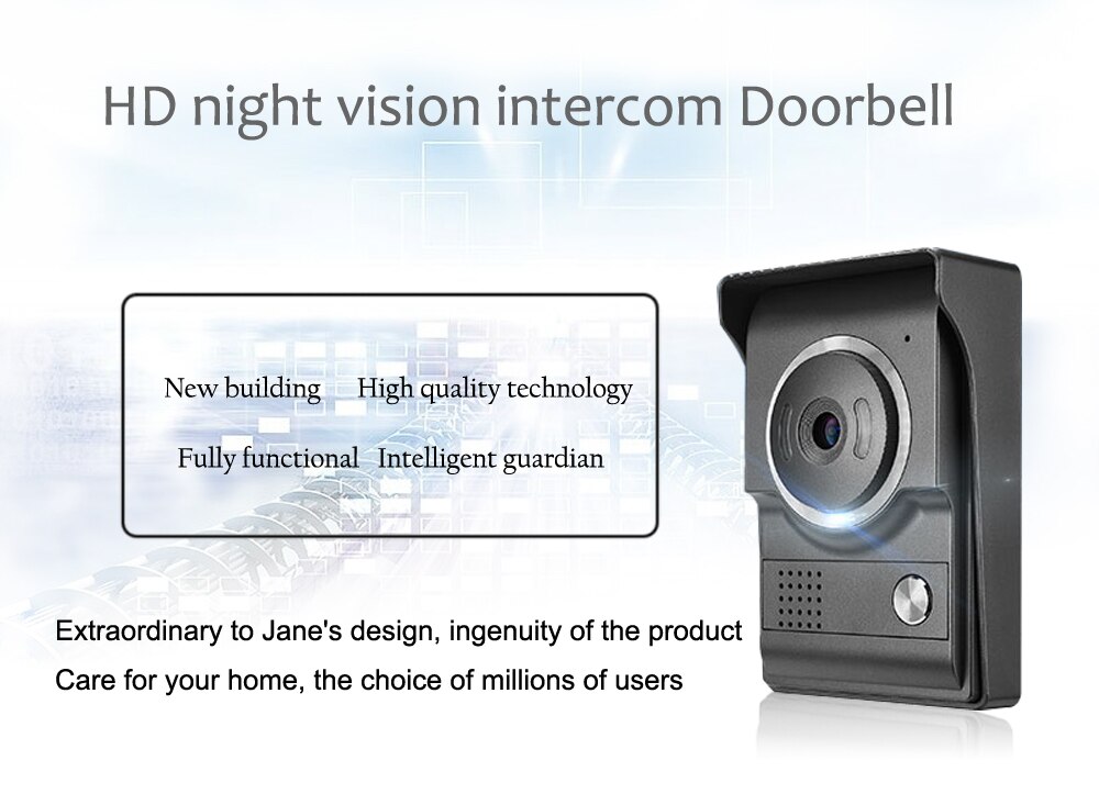 high light vision about  80 Degree 700TVL HD Color Door Phone Camera Unit For Home Video Doorphone Intercom Access Control System