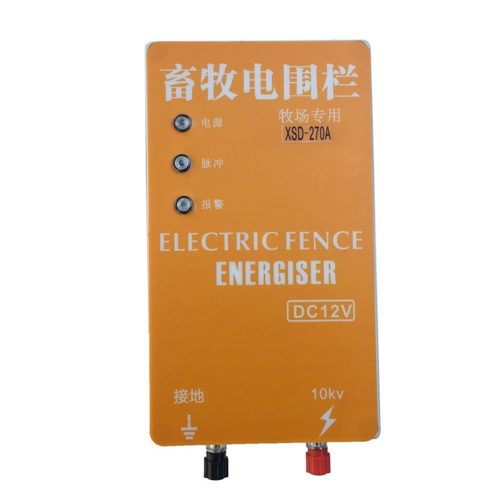 Solar Electric Fence Energizer Charger XSD-270A High Voltage Pulse Power Supply Dog Sheep Horse Cattle Poultry Electric Fencing