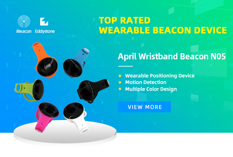 New Style Wearable Ble NRF52810 iBeacon Wristband Bluetooth Beacon Bracelet