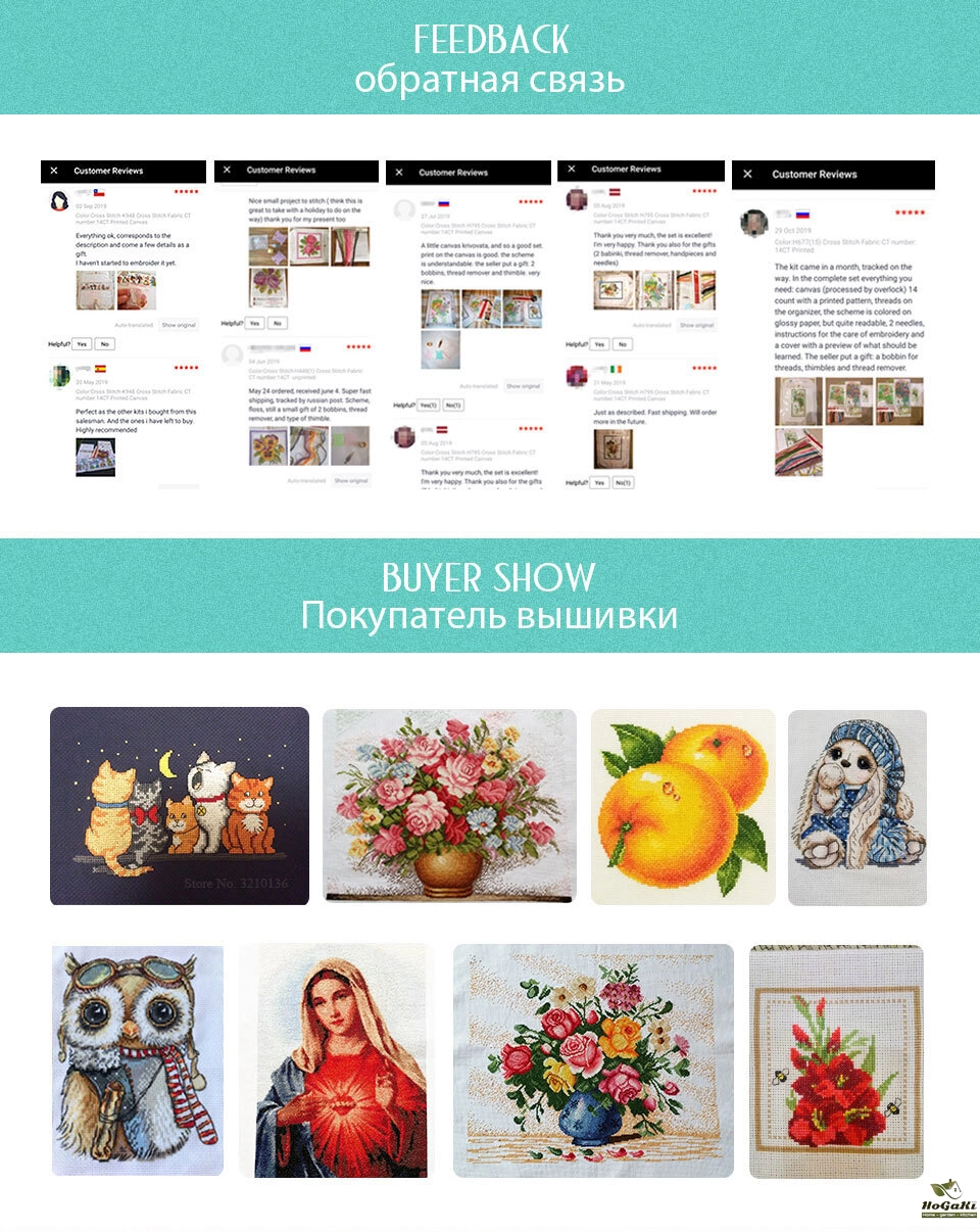 Joy Sunday Cross Stitch Kits Sale 11CT 14CT Embroidery Cross Stitch Kit for Needlework Cross Stitch Sets for Embroidery DIY Crafts (9)