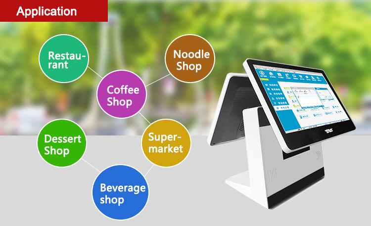 15 inch touch screen restaurant pos system all in one cheap pos machine price