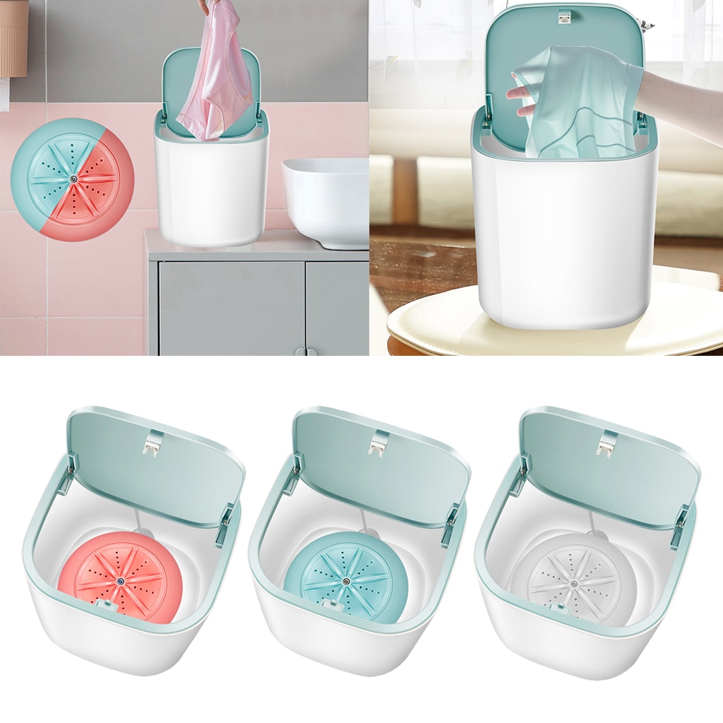 Portable Mini Clothes Washing Machine Bucket Automatic Home Travel Self-driving Tour Underwear Washer