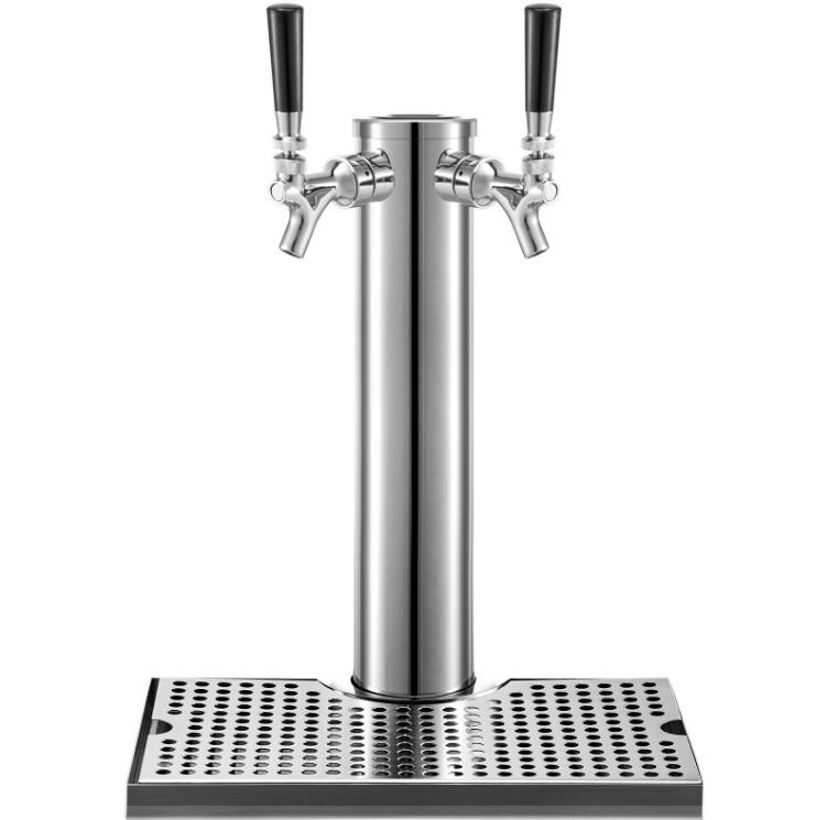 kegerator tower kit,double faucet,stainless steel