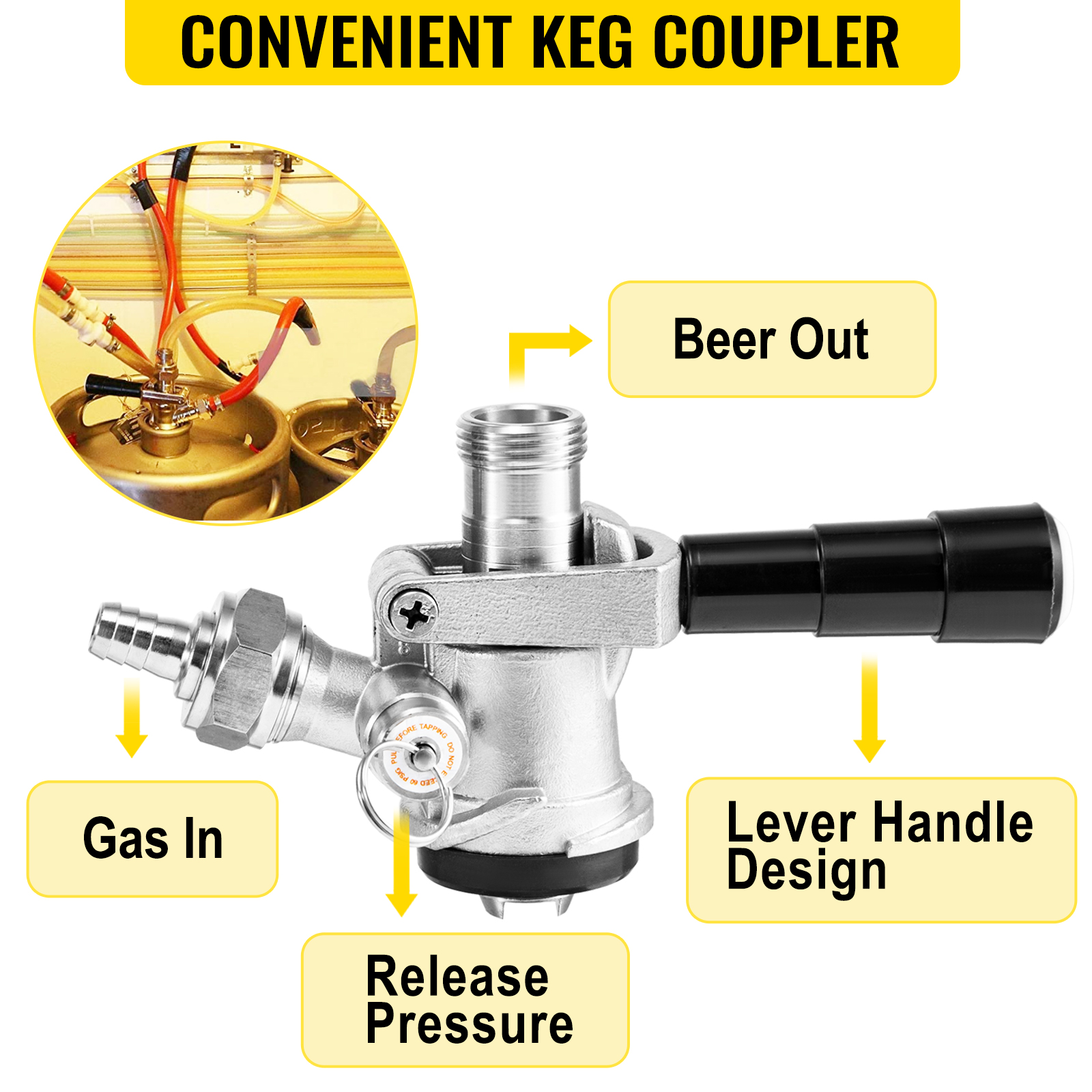 kegerator tower kit,double faucet,stainless steel