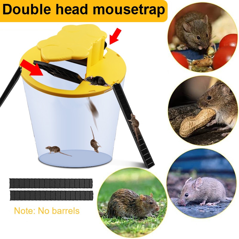 Reusable Mouse Trap Plastic Bucket Lid Rat Traps Humane Or Lethal