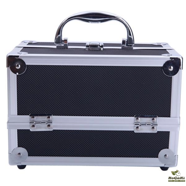 铝合金带镜子手提化妆箱SM-2176黑色-11