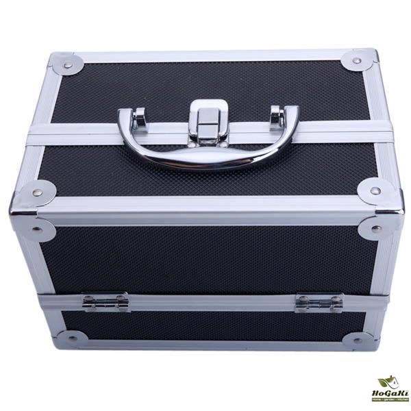 铝合金带镜子手提化妆箱SM-2176黑色-15