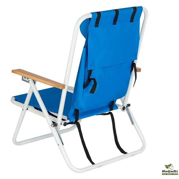 单人沙滩椅 蓝色-30
