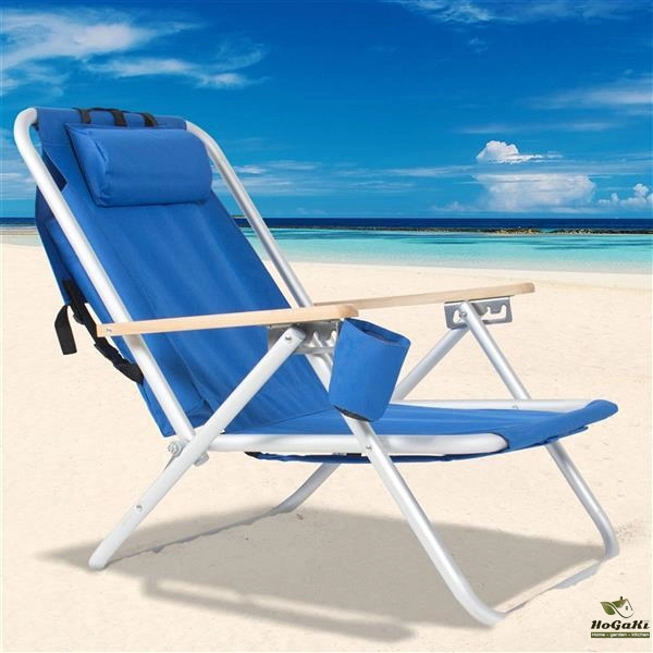 单人沙滩椅 蓝色-34