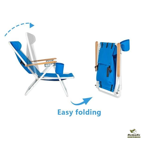 单人沙滩椅 蓝色-23