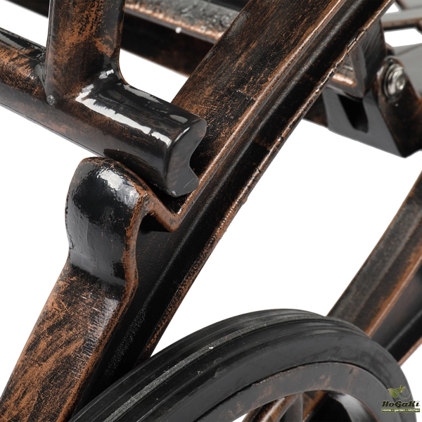 193*64.5*93cm 靠背可调节 古铜色 庭院铸铝躺床 N001-53