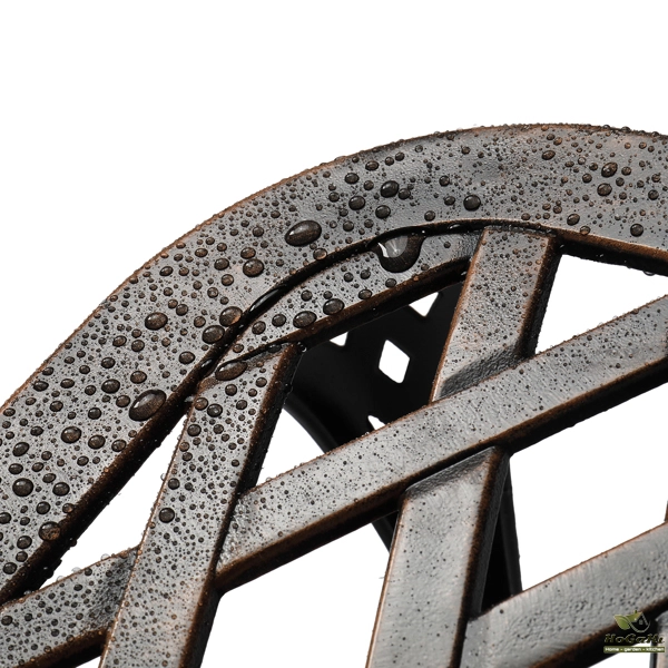 193*64.5*93cm 靠背可调节 古铜色 庭院铸铝躺床 N001-54