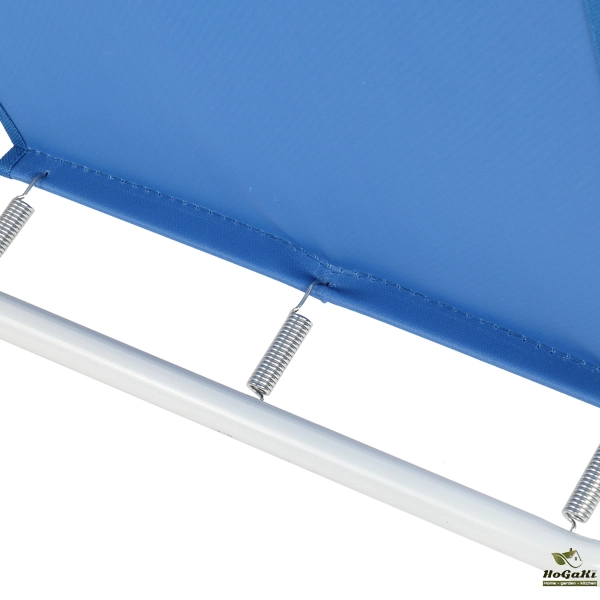  蓝色牛津布 沙滩椅 白色铁框架 52*54.5*75.5cm 100kg N001-39