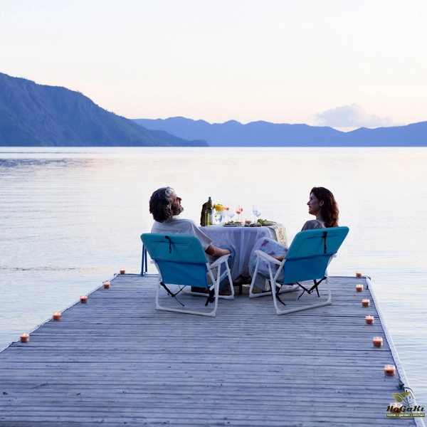  蓝色牛津布 沙滩椅 白色铁框架 56*60*63cm 100kg N001-24