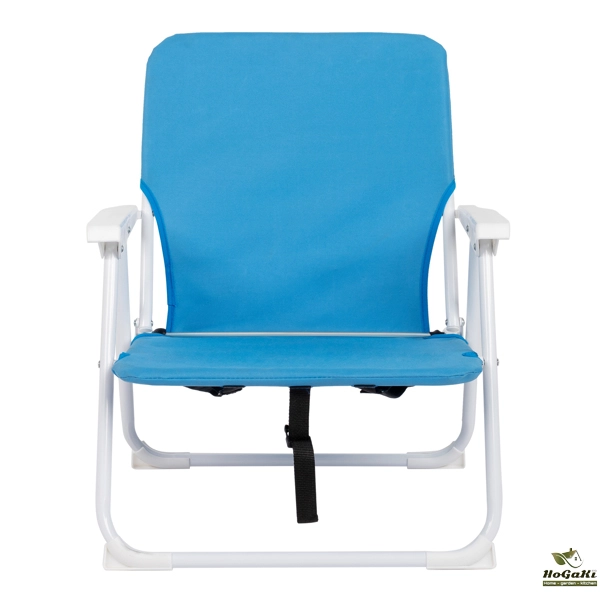  蓝色牛津布 沙滩椅 白色铁框架 56*60*63cm 100kg N001-16