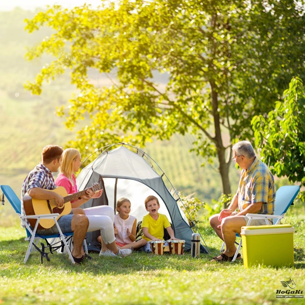  蓝色牛津布 沙滩椅 白色铁框架 56*60*63cm 100kg N001-22