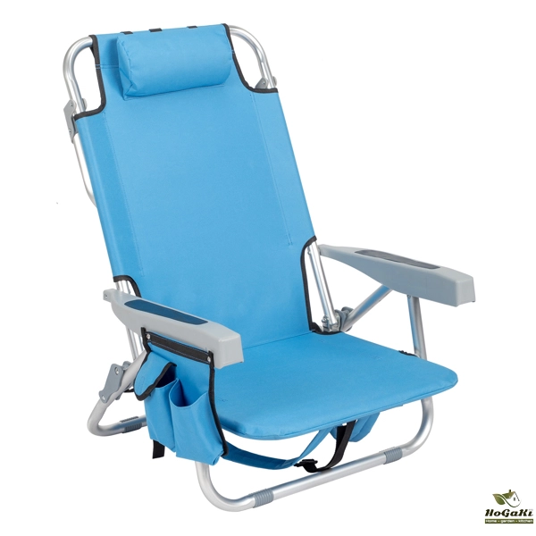  25* 25*32in 蓝色 沙滩椅 牛津布 银白色铝管 100.00kg 矮款 N001-23