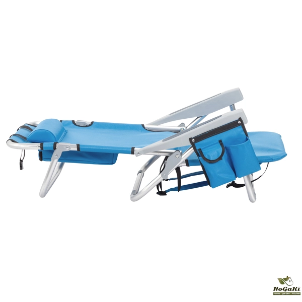  25* 25*32in 蓝色 沙滩椅 牛津布 银白色铝管 100.00kg 矮款 N001-37