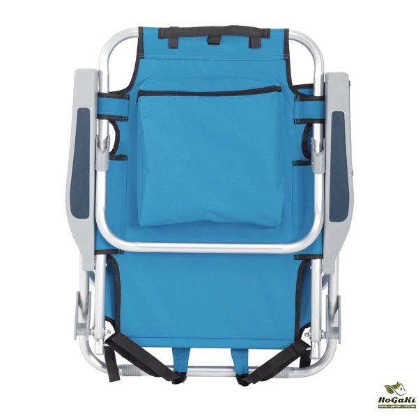  25* 25*32in 蓝色 沙滩椅 牛津布 银白色铝管 100.00kg 矮款 N001-39