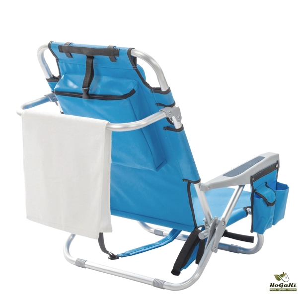  25* 25*32in 蓝色 沙滩椅 牛津布 银白色铝管 100.00kg 矮款 N001-42